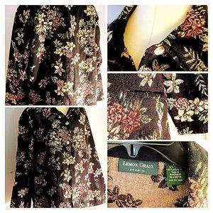 Lemon Grass button down jacket